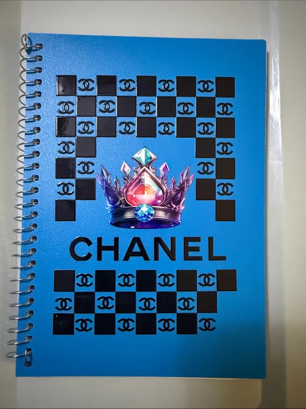 Notebook with decal